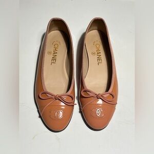 CHANEL Women's Terracotta Ballet Flats